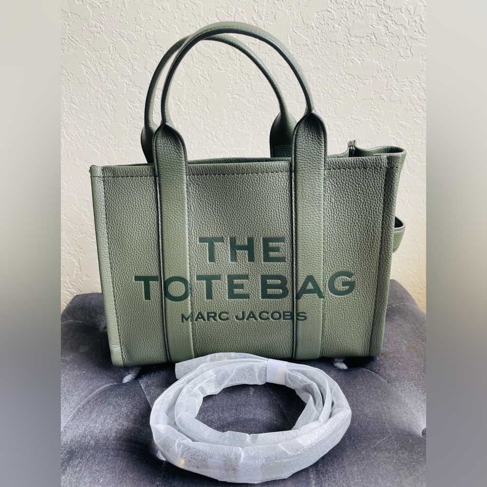 Marc Jacobs Bronze Military Green Medium  Tote Bag (Preowned)